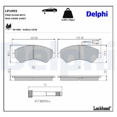 DELPHI LP1993 EAN: 5012759418420.