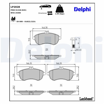 DELPHI LP2028 EAN: 5012759416877.