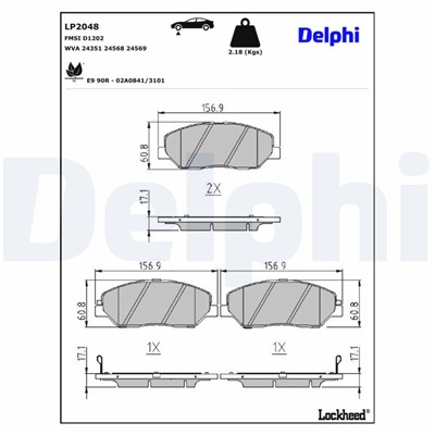 DELPHI LP2048 EAN: 5012759416907.