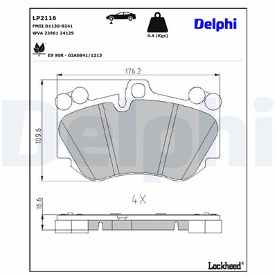 DELPHI LP2116 EAN: 5012759434017.