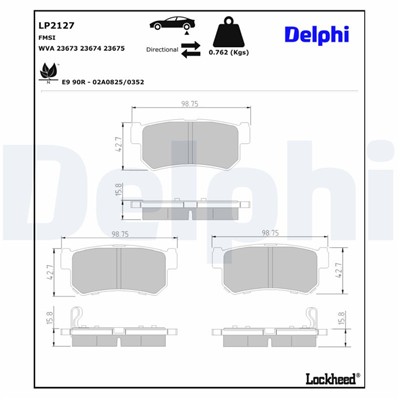 DELPHI LP2127 EAN: 5012759432068.