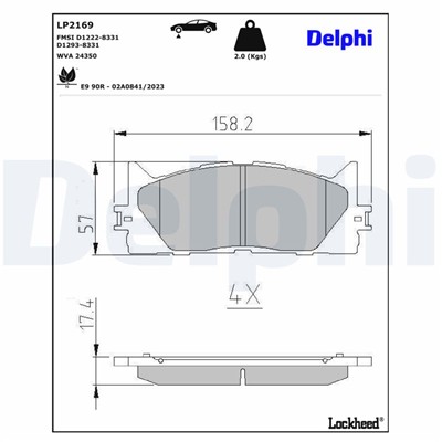 DELPHI LP2169 EAN: 5012759438473.