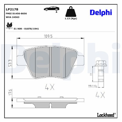 DELPHI LP2178 EAN: 5012759445457.