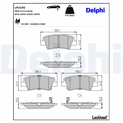 DELPHI LP2195 EAN: 5012759450475.