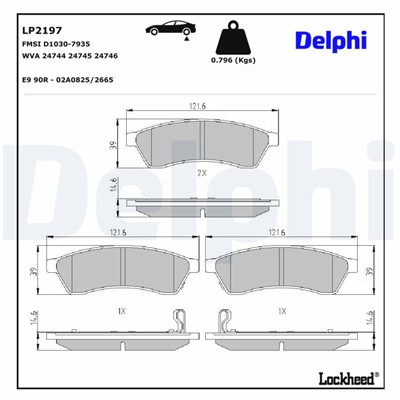 DELPHI LP2197 EAN: 5012759450499.