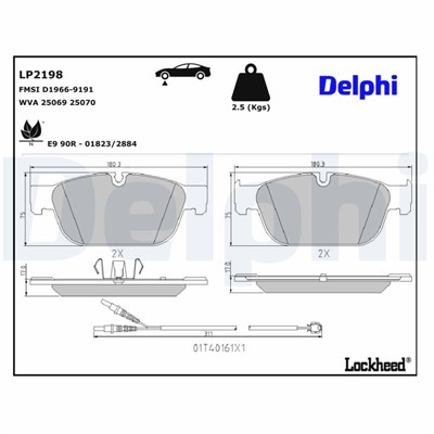 DELPHI LP2198 EAN: 5012759450505.