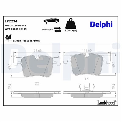 DELPHI LP2234 EAN: 5012759465202.