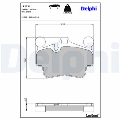 DELPHI LP2236 EAN: 5012759467459.