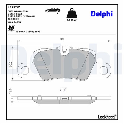 DELPHI LP2237 EAN: 5012759464441.