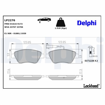 DELPHI LP2276 EAN: 5012759464472.