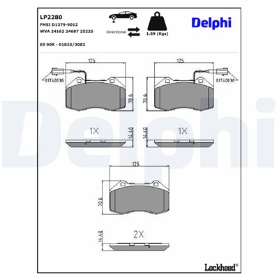 DELPHI LP2280 EAN: 5012759467480.