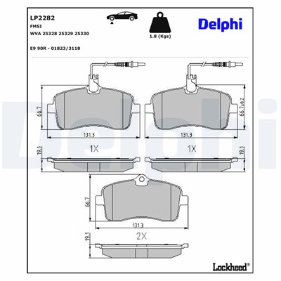 DELPHI LP2282 EAN: 5012759467503.