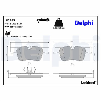 DELPHI LP2285 EAN: 5012759469903.