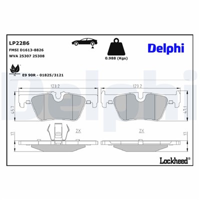 DELPHI LP2286 EAN: 5012759467510.