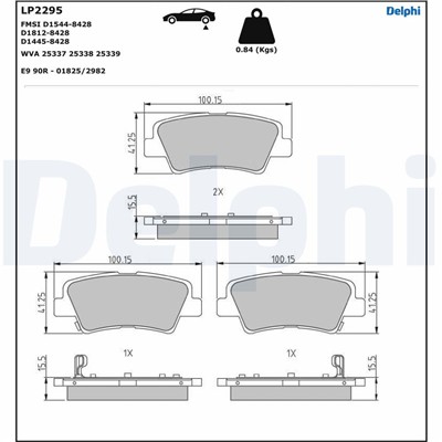 DELPHI LP2295 EAN: 5012759468432.