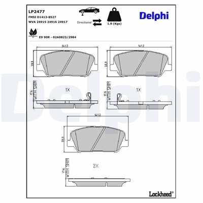 DELPHI LP2477 EAN: 5012759495308.