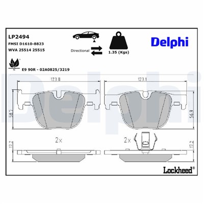 DELPHI LP2494 EAN: 5012759503089.