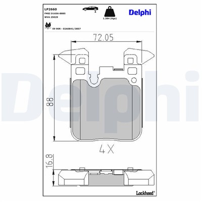 DELPHI LP2660 EAN: 5012759507469.