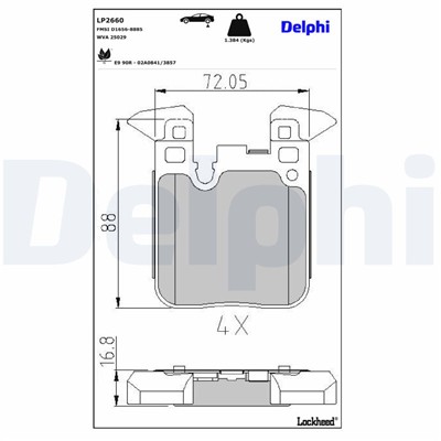 DELPHI LP2660 EAN: 5012759507469.