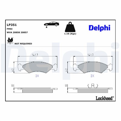 DELPHI LP351 EAN: 5012759301661.