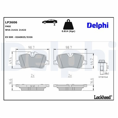 DELPHI LP3606 EAN: 5012759552568.