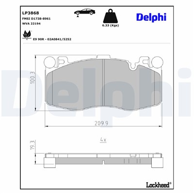 DELPHI LP3868