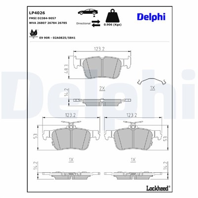 DELPHI LP4026 EAN: 5012759646670.