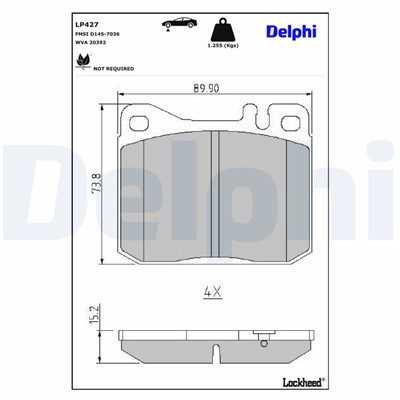 DELPHI LP427 EAN: 5012759301838.