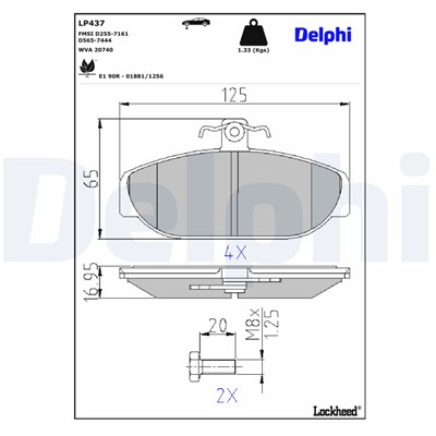 DELPHI LP437 EAN: 5012759301876.