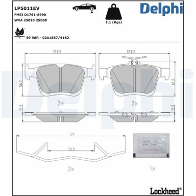 DELPHI LP5011EV EAN: 5012759554876.