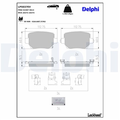 DELPHI LP5037EV