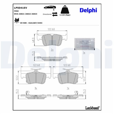 DELPHI LP5041EV EAN: 5012759571903.
