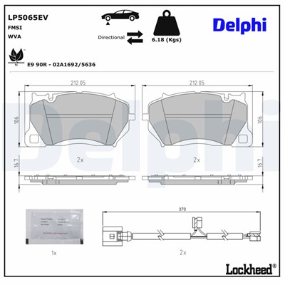DELPHI LP5065EV EAN: 5012759657577.