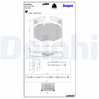 DELPHI LP5066EV EAN: 5012759657140.