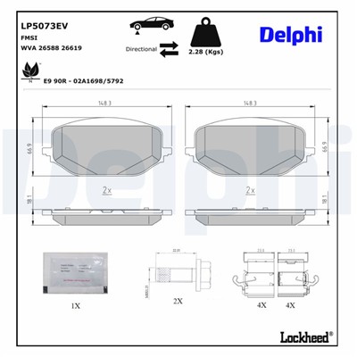 DELPHI LP5073EV EAN: 5012759641194.