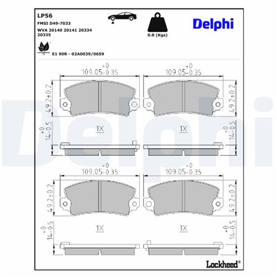 DELPHI LP56 EAN: 5012759300299.