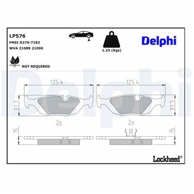 DELPHI LP576 EAN: 5012759303917.