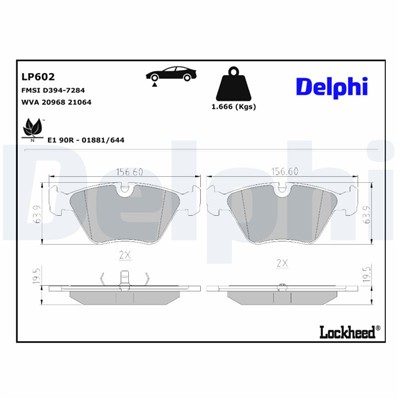DELPHI LP602 EAN: 5012759304266.