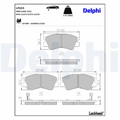 DELPHI LP633 EAN: 5012759304518.