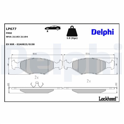DELPHI LP677 EAN: 5012759304938.
