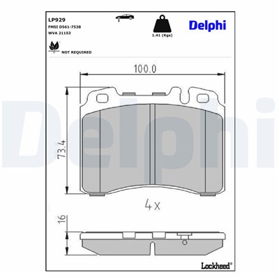 DELPHI LP929 EAN: 5012759913468.