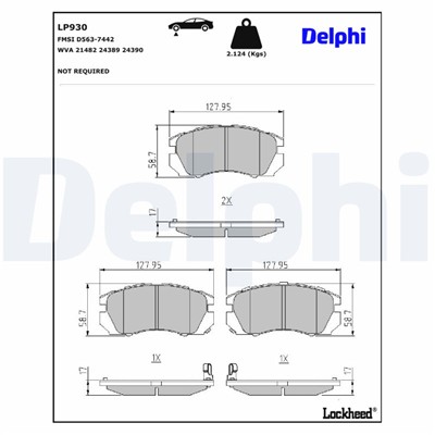 DELPHI LP930 EAN: 5012759916384.