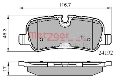 METZGER 1170877 Číslo výrobce: 24192. EAN: 4062101092328.