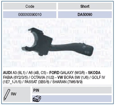 MAGNETI MARELLI 000050090010 Číslo výrobce: DA50090. EAN: 8001063391052.