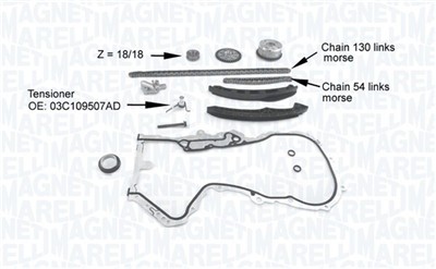 MAGNETI MARELLI 341500001210 Číslo výrobce: MCK1210. EAN: 8050947031973.