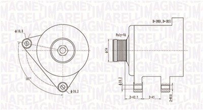 MAGNETI MARELLI 063731553010 Číslo výrobce: MQA1553. EAN: 8001063913704.