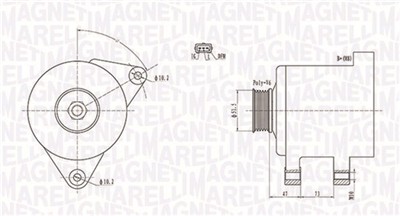 MAGNETI MARELLI 063731569010 Číslo výrobce: MQA1569. EAN: 8001063678504.