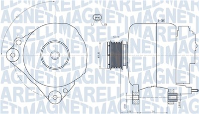 MAGNETI MARELLI 063731810010 Číslo výrobce: MQA1810. EAN: 8050947055221.