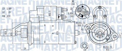 MAGNETI MARELLI 063721114010 Číslo výrobce: MQS1114. EAN: 8050947002317.