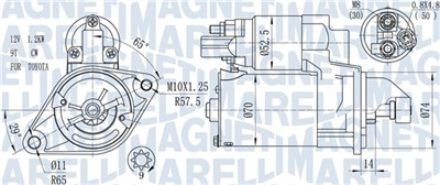 MAGNETI MARELLI 063721450010 Číslo výrobce: MQS1450. EAN: 8050947027624.